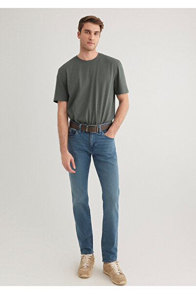 Mavi Petrol Green Basic T-Shirt Regular Fit / Normal Cut 0610252-71598