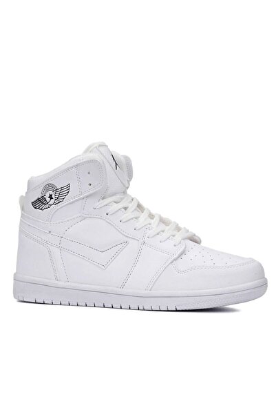 ÇİĞDEM KUNDURA Cilt Boğazlı Spor Ayakkabı Beyaz