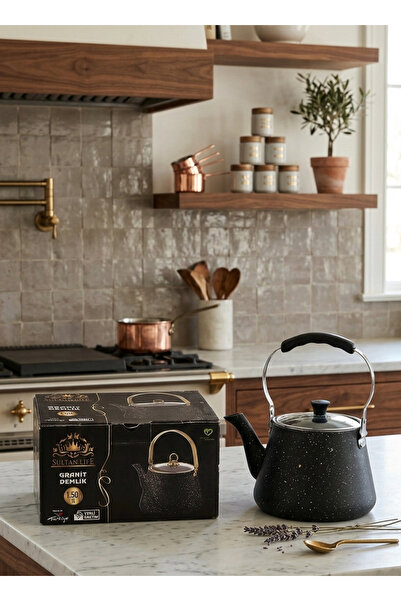 AR-Kitchen غطاء إبريق شاي جرانيت زجاجي