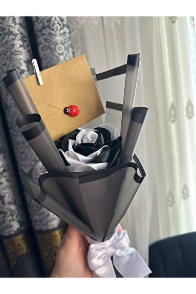 SATENCE STORE Tekli Taraftar Solmayan Gül Buketi-Beşiktaş