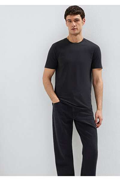 Mavi Tricou de bază negru elastic, cu croială mulată 061747 -900