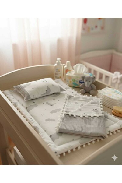 Wenaris طقم حفاضات أطفال مع بطانية، وسادة، وسادة أطفال، حديثي الولادة، مهد، م...