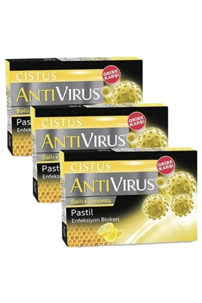 CISTUS Antivirüs Pastil Ballı Limonlu 10'lu x 3 Paket