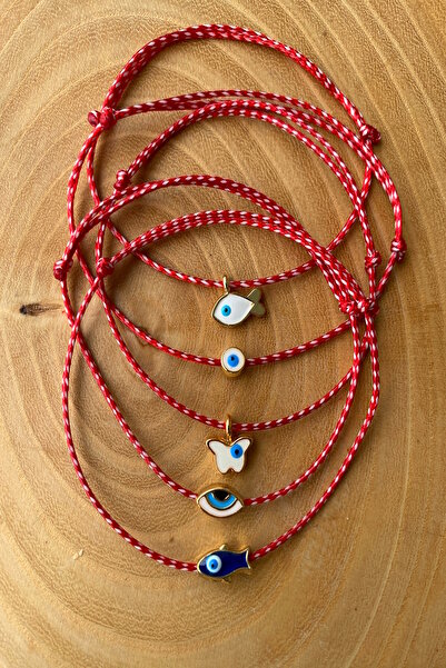 Shepidi 5'li nazar boncuklu marteniçka şans bilekliği