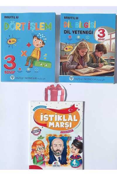 Mutlu Yayıncılık 3. Sınıf Dil Bilgisi & Dil Yeteneği + Dört İşlem Soru Bankas...