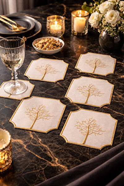 ZORENSA 6-Piece Presentation Cocktail Napkin (Linen)