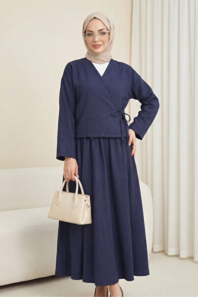 HİJABAYA Φούστα με κορδόνια μπροστά Μάλλινο Effect Winter