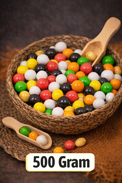 ÜLKÜ KURUYEMİŞ (500 GR) Kakaolu Renkli Çikolatalı Leblebi Hediyelik Tatlı Atı...