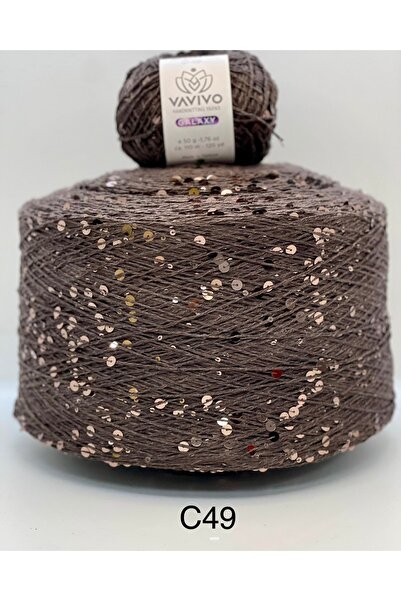 VAVIVO HANDKNITTING YARNS VAVIVO GALAXY 3+6 MM İRİ PULLU EL ÖRGÜ VE ÇANTA İPLİĞİ