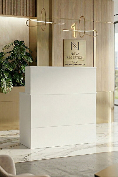 Yurudesign Vario H Ofis Karşılama Bankosu Beyaz VO20-W