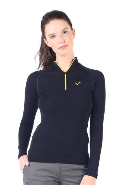 Woolona Vega Uzun Kollu Yarım Fermuar Kadın Sweatshirt