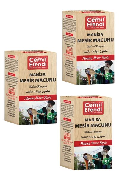 Cemilefendi Manisa Mesir Macunu Kavanoz 3 Adet 420 Gr