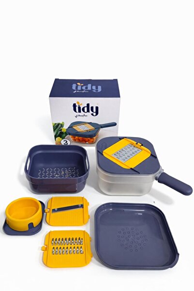 TIDY Multi-purpose vegetable slicer and grater with collection bowl and comfo...