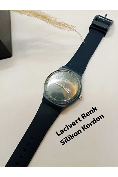 QUARTZ SVVATCH Tasarım Kol Saati Yuvarlak Kasa Silikon Kordon Takvimli