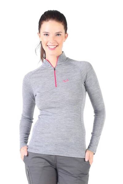 Woolona Vega Uzun Kollu Yarım Fermuar Kadın Sweatshirt