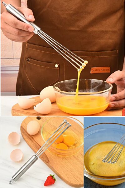 Kitchen Beauty Ayarlanabilir Paslanmaz Çelik Metal Boncuk Top Uçlu Çırpıcı So...