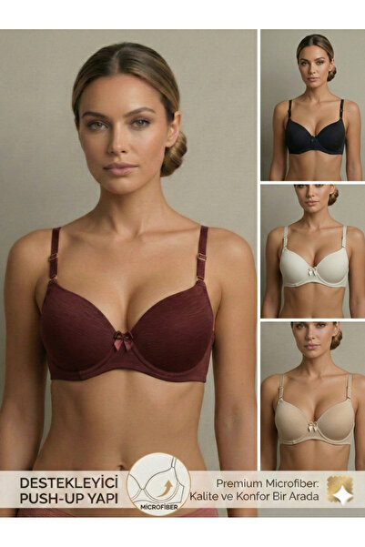 Lavint Homewear Sutien asortat KIRÇILLI cu model cu burete P bumbac U