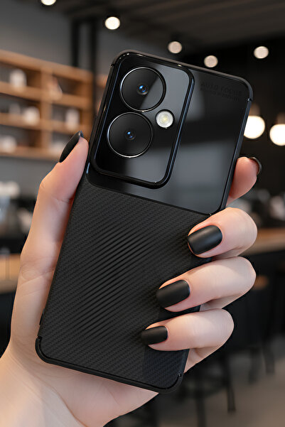TechTrove Oppo Reno 11F Kılıf Karbon Tasarımlı İnce Yapılı Kamera Koruma Çıkı...