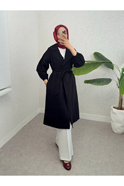 HİJABAYA Καμπαρντίνα με ελαστικό μανίκι με επένδυση με ζώνη