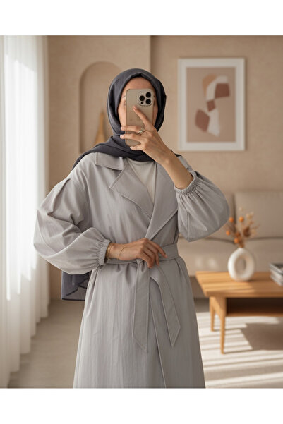 HİJABAYA Καμπαρντίνα με ελαστικό μανίκι με επένδυση με ζώνη