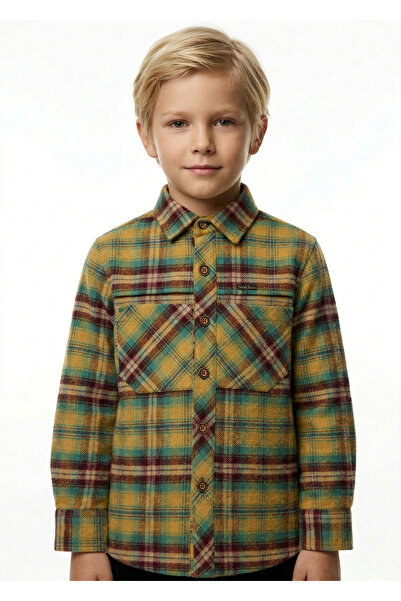 Doctor junior Dečačka žuta košulja drvoseče