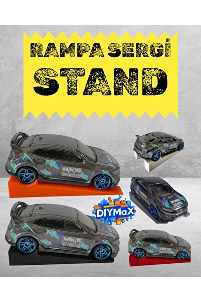 HOT WHEELS 1/64 Ölçek Diecast Araba Rampa Standı – Koleksiyon Sergileme Platf...