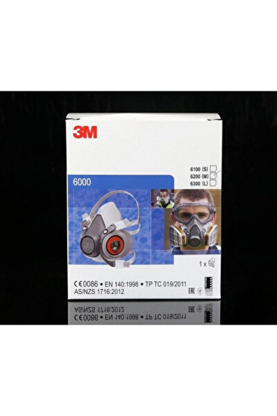 3M 6200 Yarım Yüz Maskesi + 6059 Abek Filtre + 5935 P3 Filtre +k501 Kapak