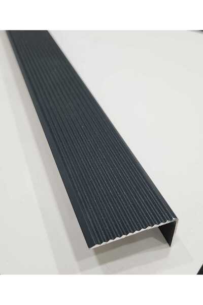 Emek Yapı Antrasit L Model Metal Merdiven Basamak Profili Merdiven Çıtası Köş...
