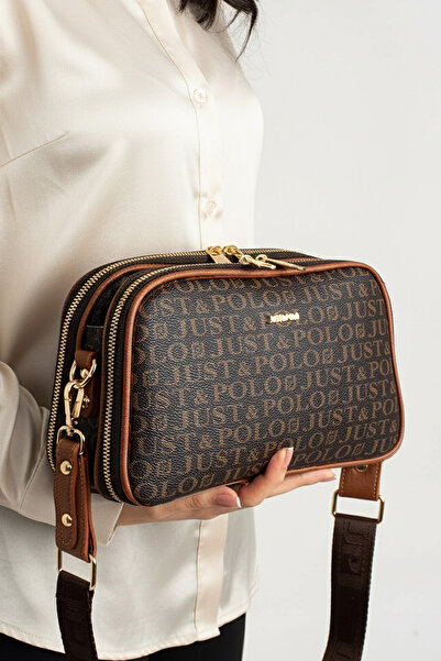 Just Polo Women's 5 Compartment Long Crossbody Shoulder Bag (28X17 cm)