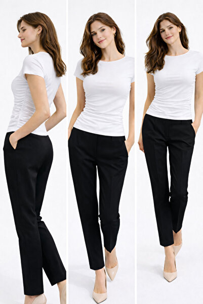 MY JOSHUA Women's Boat Neck Gathered Blouse