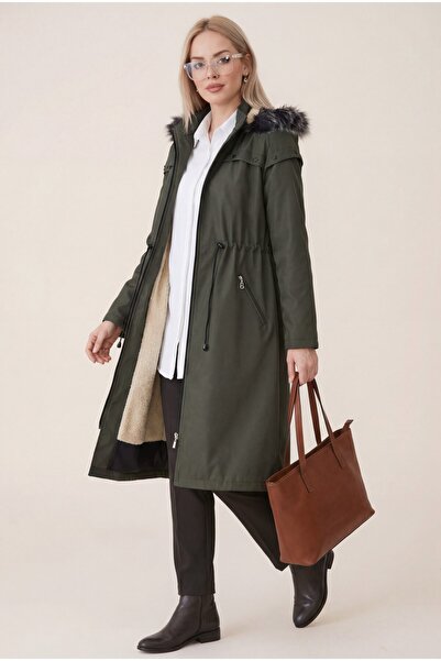 utku soydan Palton cu glugă cu stea cu detalii metalice