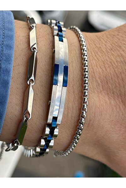 Naviforce Double Sided Use Men's Steel Bracelet