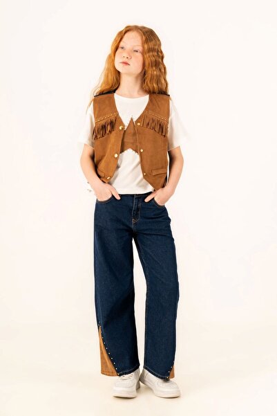 HAUSEkids Set de 3 piese pentru fete Cowelo Mussness, 9-14 ani - Mocca