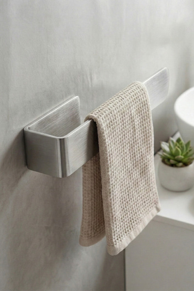 Zift Unique Paslanmaz Çelik Havluluk / Yapışkanlı Sistem / Havlu Askısı / Ban...