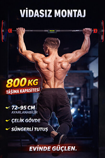 Havana Yeni Nesil 72-95CM Kapı Barı Koridor Barfiksi Barfix Spor Aleti Demiri...