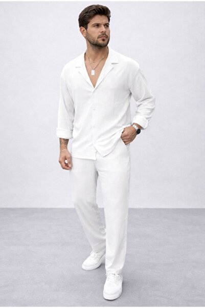 ByFourMan Bürümcük Crinkle ύφασμα καλοκαιρινό Lycra Unisex Γυναικείο μακρυμάν...