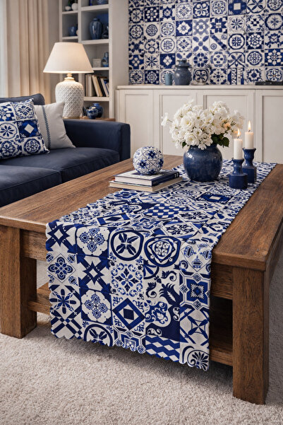 SasoHome Απλό, μοντέρνου σχεδιασμού, διακοσμητικό ράνερ με μοτίβο κάκτου και ...