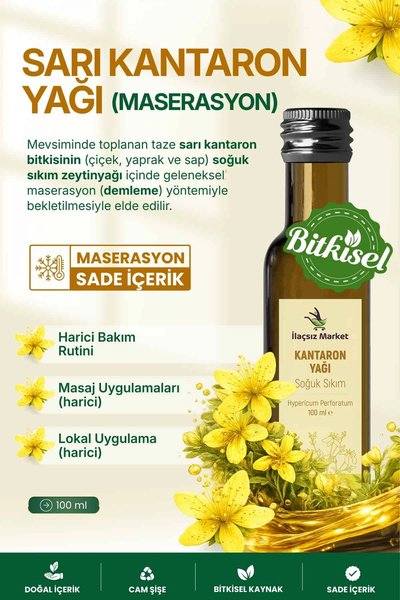 İlaçsız Market Kantaron Yağı / 100 Ml.