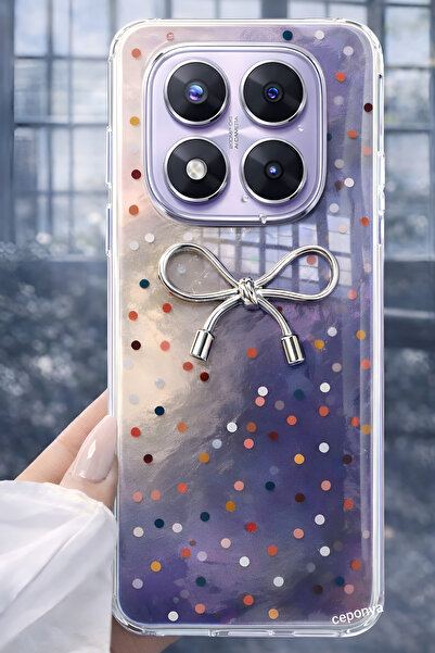 Ceponya Redmi Note 14 Pro 5g Case with Camera Protrusion, Shiny Happy Silicon...