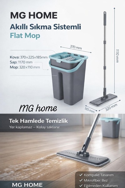 VENON Tablet Mop Paspas Temizlik Seti ⭐ Mikrofiber Mop YIKAMAK SIKMAK SİLMEK ...