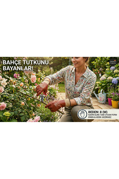 ANSELL DİKEN BATMALARINA DAYANIKLI - Bahçe Eldiveni, Budama ve Bitki Bakım El...