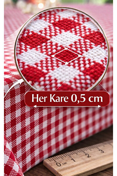 serelya Pötikareli Masa Örtüsü, Pötikare Piknik Örtüsü - Ekose Kareli Masa Ör...