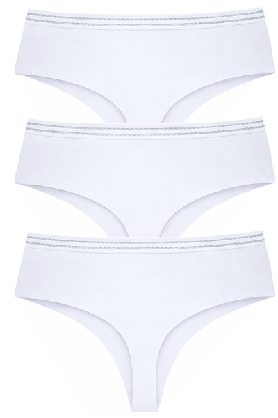 Vanilya Secret Kadın Yüksek Bel Lazer Kesim Tanga Külot 3 Lü Paket