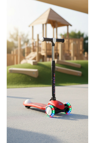 PRO Toys Işık/Ledli Üç Teker Yükseklik Ayarlanabilir ve Katlanabilir Fren Sis...