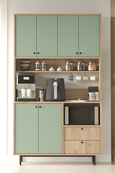 Yurudesign Royce Serisi Kahve Köşesi Çok Amaçlı Dolap Mutfak Dolabı Sepet-Ihl...