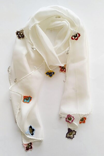 Halley Concept وشاح شيفون مطرز