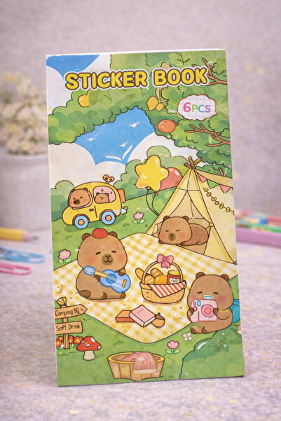 matheon Sticker Book 6 Parça Sevimli Ayıcık Kamp Temalı Çıkartma Defteri – Ço...