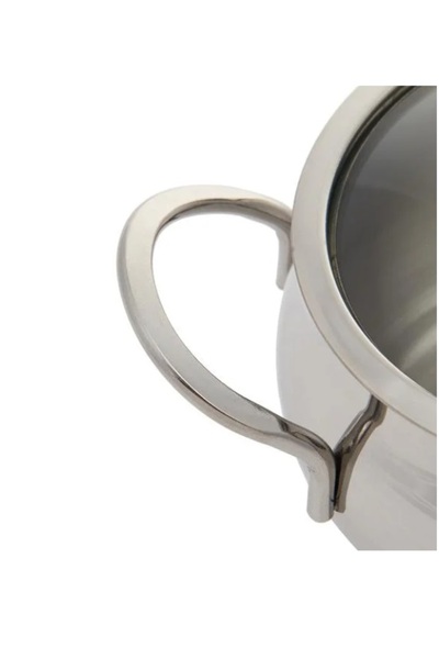 OMS Küre Çelik Mini Tencere 14x9 Cm 1.40 lt.