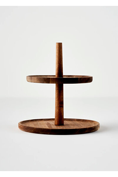 Bella Maison Elara 2-етажна кутия за бисквити - натурална