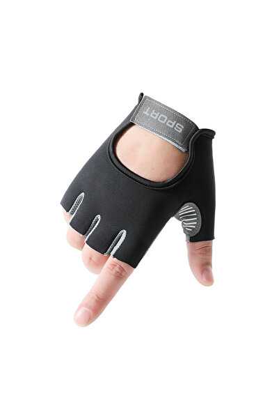 Leon Lifestyle Half-finger gym sports gloves with strong grip and high ventil...